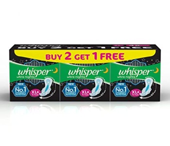 WHISPER ULTRA NIGHT XL+ 45 PADS